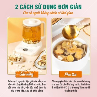 10 Set tam bạch thang, trà tam bạch, set mix sẵn gồm: cam thảo, bạch truật, bạch linh, bạch thược...