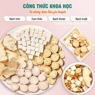 10 Set tam bạch thang, trà tam bạch, set mix sẵn gồm: cam thảo, bạch truật, bạch linh, bạch thược...