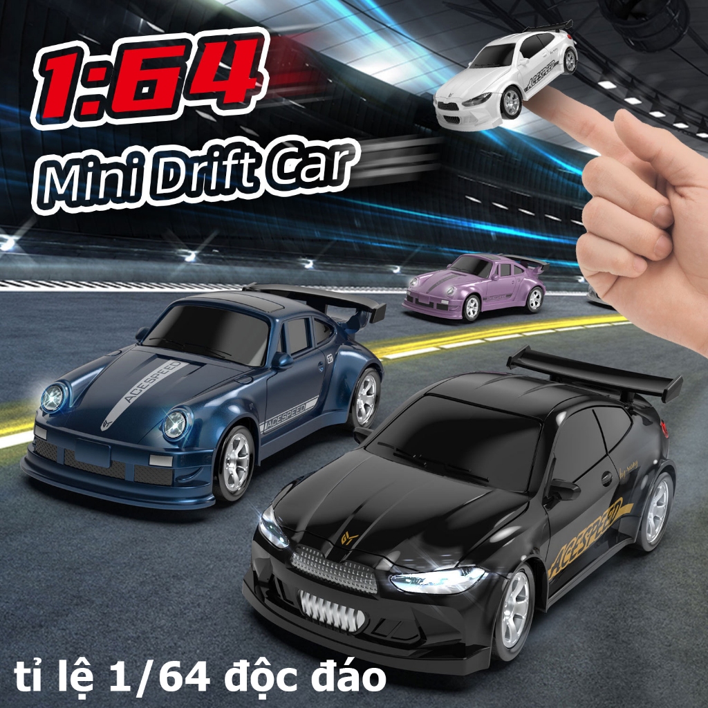 Xe ô tô điều khiển từ xa Drift RC 1:64 tốc độ cao mẫu mới pin sạc cao cấp giá rẻ, đồ chơi ô tô điều khiển từ xa BOBIKIDS