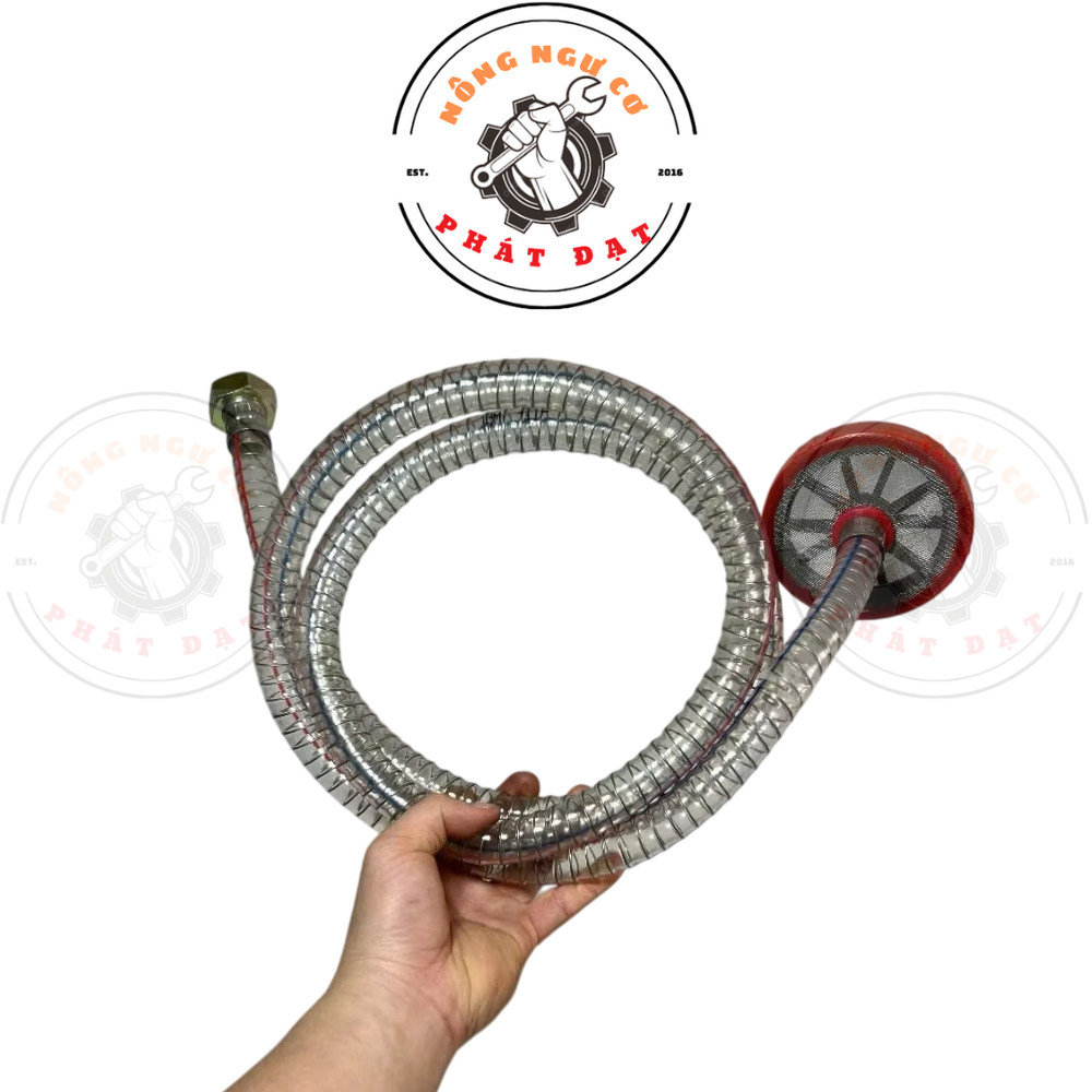 Dây hút / dây xả của đầu máy rửa xe hàng ĐÀI LOAN, ống cao su dẻo, lõi lò xo thép chống gập, bền đẹp