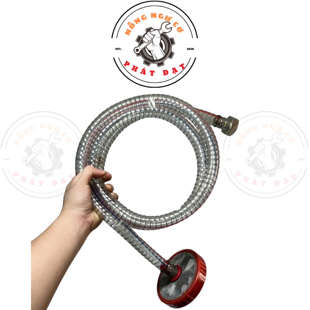 Dây hút / dây xả của đầu máy rửa xe hàng ĐÀI LOAN, ống cao su dẻo, lõi lò xo thép chống gập, bền đẹp