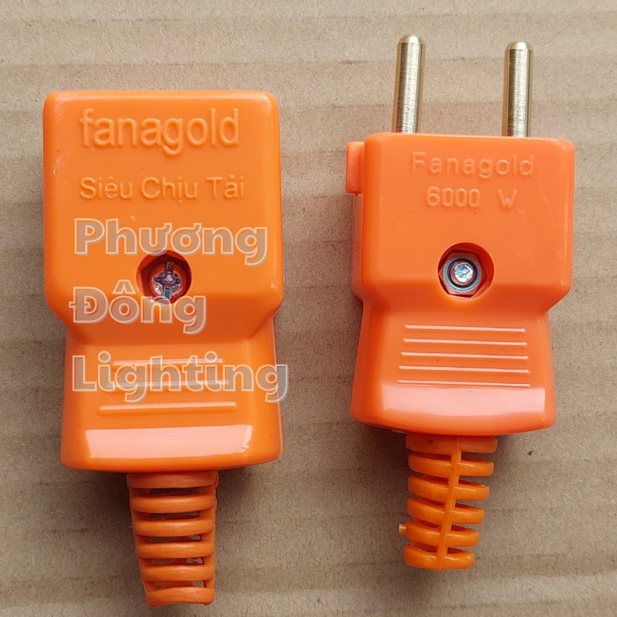 Combo 5 phích nối - phích cắm chịu tải cao 3000W - 6000W Thương hiệu FANAGOLD