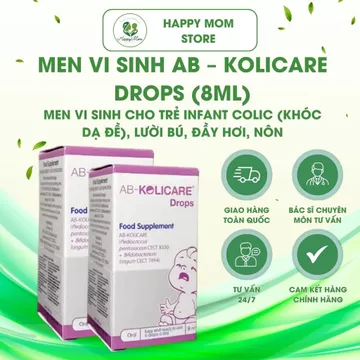 [Chính hãng] Men Vi Sinh AB – Kolicare Drops (8ML) – Men Vi sinh cho Trẻ Lười Bú, Đầy Hơi, Nôn trớ, Quấy khóc