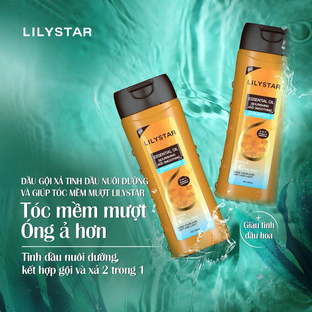 Ảnh Combo Dầu Gội Phục Hồi Tóc Chuyên Sâu Chống Bết Tóc 200ML + Sữa Tắm Hương Hoa Cao Cấp Làm Sạch Sâu Cơ Thể Chai 300Ml 2
