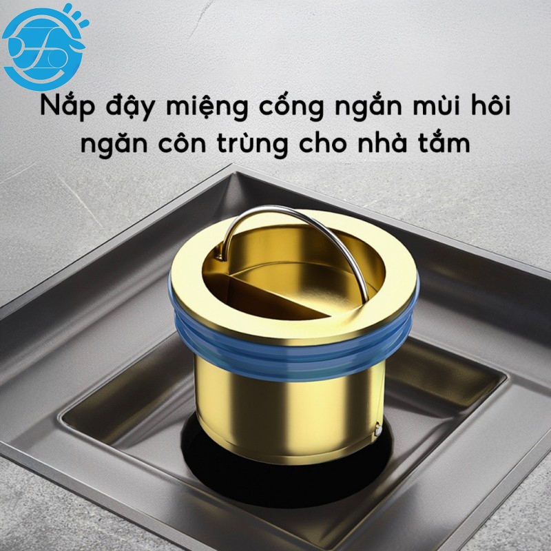 Nắp Cống Ngăn Mùi Hôi Chống Côn Trùng Bằng Đồng, Nắp Ống Thoát Nước Van 1 Chiều Tiện Dụng Bền Bỉ