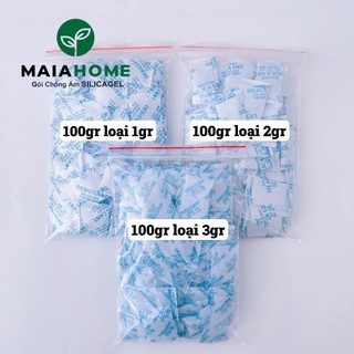 100gr và 200gr Gói Hút Ẩm Silicagel size 1gr/2gr/3gr/5gr/10gr cho thực phẩm, điện tử, giày dép,quần áo,khử mùi,ấm mốc..