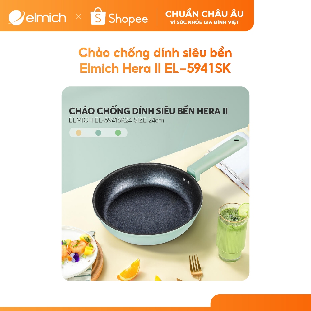 [Outlet S2] Chảo chống dính siêu bền Elmich Hera II EL-5941SK | Shopee ...