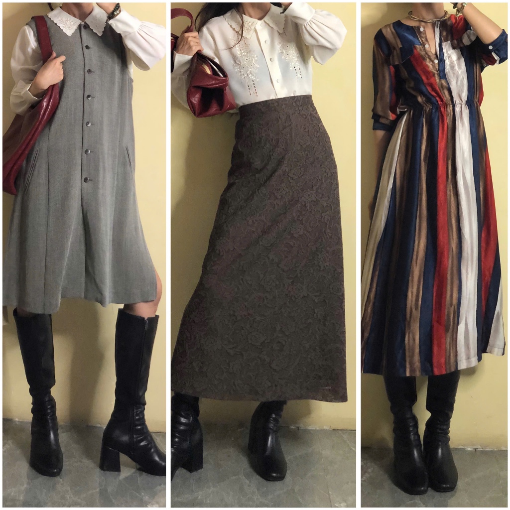 [DEMO ẢNH BÌA] Set đầm váy vintage, retro, cổ điển mix and match by April6 clothing
