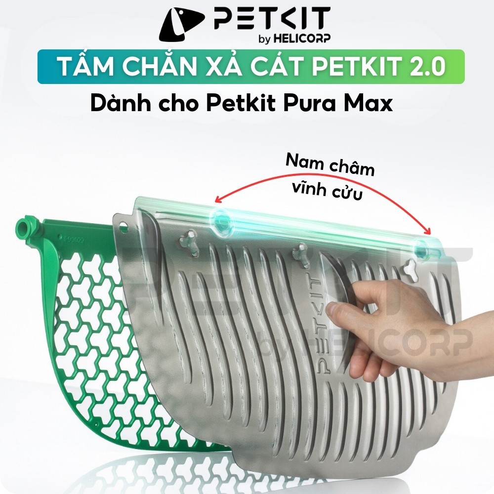Ảnh Tấm Chắn Xả Cát Cũ PETKIT 2.0 Dùng Cho Pura Max 2025 và Purobot Max Pro 2