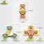 Đồ Chơi Con Quay Spinner BỐ KHỦNG LONG Hít Chân Không Đồ Chơi Chong Chóng Dính Tường Vui Nhộn Cho Bé