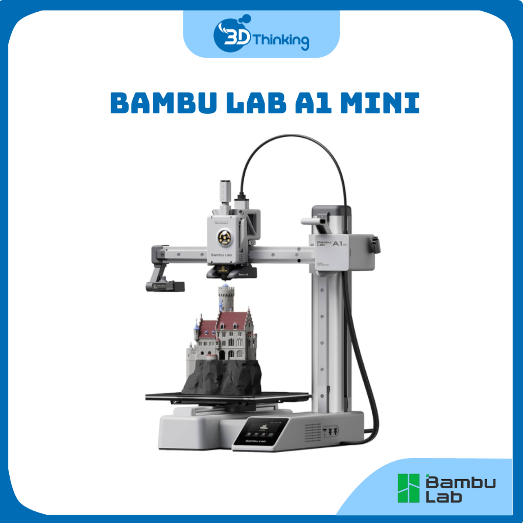Máy in 3D Nhiều Màu Bambu Lab A1 Mini Chính Hãng Bản Quốc Tế (Hỗ Trợ Kỹ Thuật Trọn Đời)