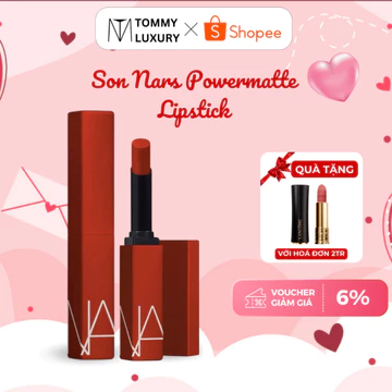 Son Thỏi NARS Powermatte Lipstick Too Hot Too Hold 133 Đỏ Cam Chất Son Lì Nhiều Dưỡng Giúp Sáng Da Trắng Hàng Auth 100%