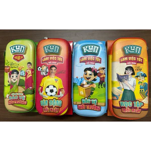 COM BO 2 Hộp bút Kun dành cho bé trai , bé gái