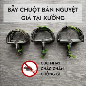 Bẫy chuột hình bán nguyệt, khung thép chắc chắn, bẫy siêu nhạy