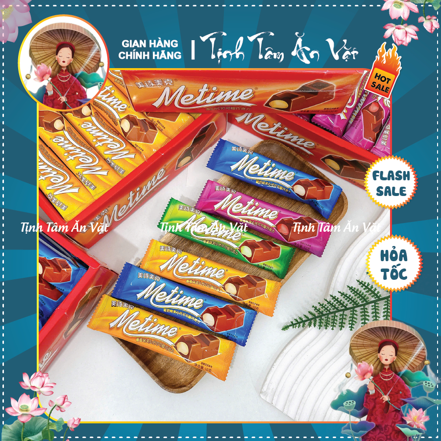 Thanh Socola Metime Milk Chocolate đủ vị thơm ngon (thanh 10g) - Tịnh ...