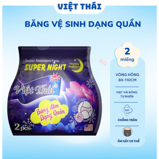 Băng vệ sinh cao cấp dạng quần cao cấp Việt Thái gói 2 chiếc.