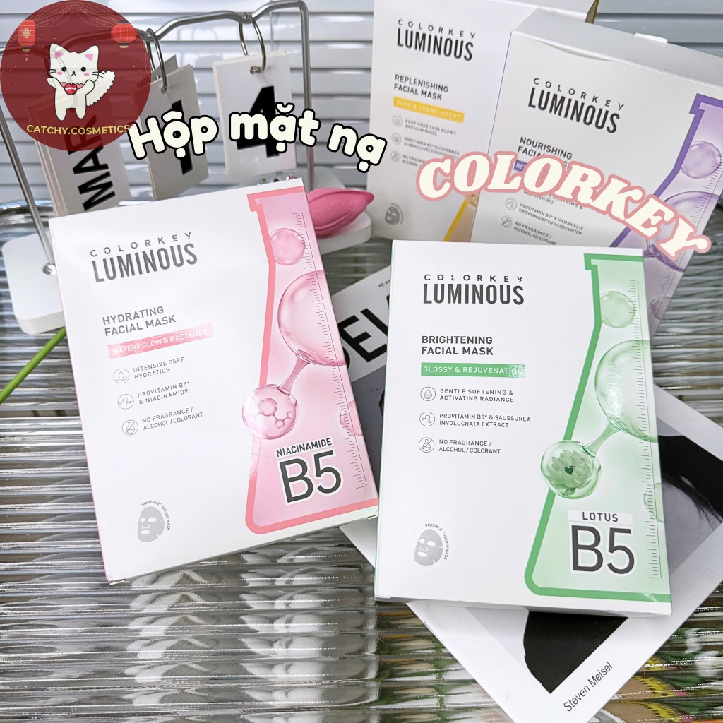 [COLORKEY] (Hộp 10 Miếng) Mặt Nạ Giấy COLORKEY Luminous B5 Facial Mask ...