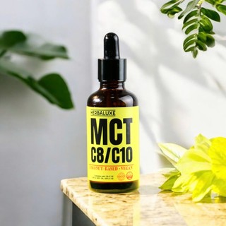 Dầu MCT Oil Herbaluxe 50ml - Tinh Khiết, Tốt Cho Keto, Eat Clean, Cung Cấp Năng Lượng Nhanh