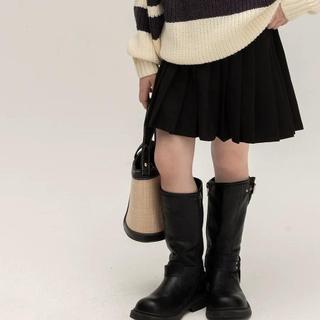 CV5- Chân váy xếp ly bé gái Trơn siêu dễ thương - Size 6-28Kg