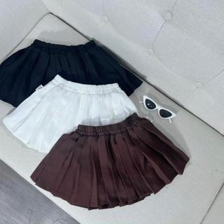 CV5- Chân váy xếp ly bé gái Trơn siêu dễ thương - Size 6-28Kg