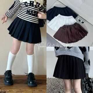CV5- Chân váy xếp ly bé gái Trơn siêu dễ thương - Size 6-28Kg