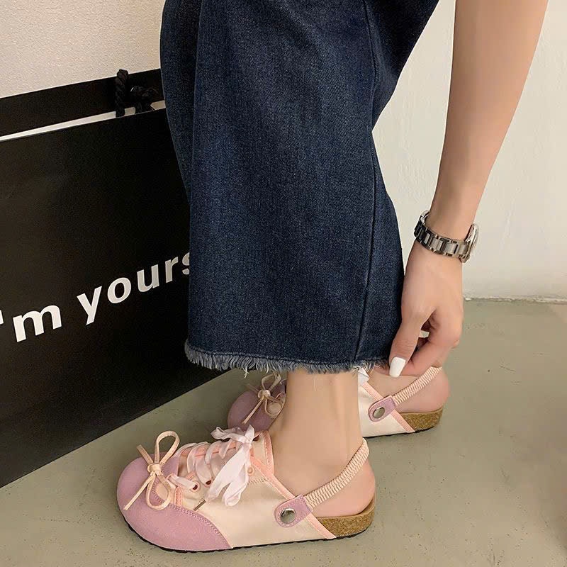 (Sẵn hồng, bạc 40) Giày Birkenstocks, Giày Sục Thắt Dây Dáng Thể Thao Năng Động Phong Cách Ulzzang