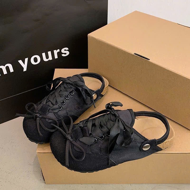 (Sẵn hồng, bạc 40) Giày Birkenstocks, Giày Sục Thắt Dây Dáng Thể Thao Năng Động Phong Cách Ulzzang