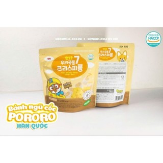 Bánh  ngũ cốc dinh dưỡng Pororro 7 loại ngũ cốc,vị việt quất,vị dâu,vị phô mai,bánh giòn,dễ ăn,dễ tan trong miệng.