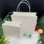 Set 3 Túi giấy trắng vuông, đựng mỹ phẩm, nước hoa, thời trang và quà tặng
