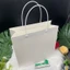 Set 3 Túi giấy trắng vuông, đựng mỹ phẩm, nước hoa, thời trang và quà tặng