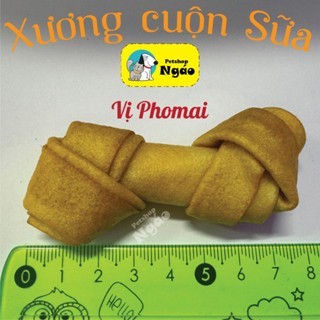 Xương gặm da bò cho chó gặm 6-7cm - Thực phẩm an toàn cho thú cưng __