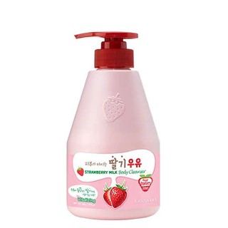 Sữa tắm dâu Welcos Strawberry Milk Body Cleanser - làm sạch, sáng da và cải thiện sắc tố da 560g