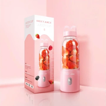 Máy xay sinh tố Meet Juice 500ml mini,máy xay cầm tay đa năng,xay đá viên,xay trái cây,xay dâu