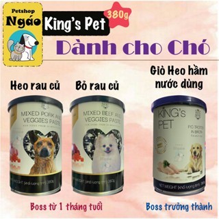 Pate Thịt Tươi King's Pet [ Lon 380g ] cho chó mèo __ Lon __