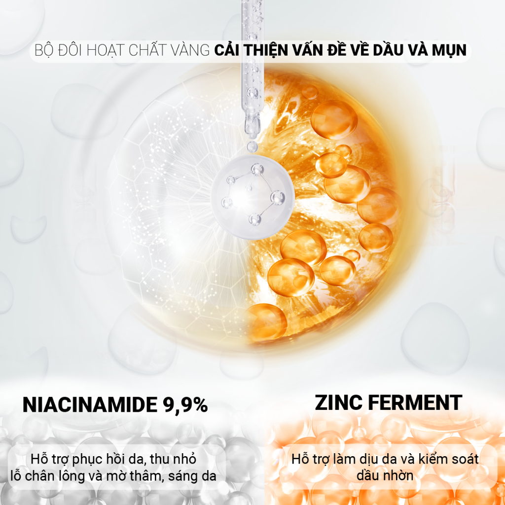 Ảnh Tinh chất 9,9% Niacinamide + Kẽm Kiểm Soát Dầu, Se Khít Lỗ Chân Lông Bye Bye Blemish Skin Rescue Serum 30 2