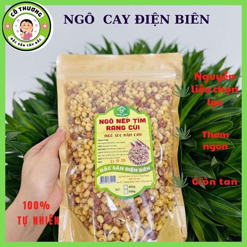 Ngô Nếp Nương Tím Rang Củi Điện Biên ( Ngô Cay Nguyên Vị, Ngô Cay Sóc ...