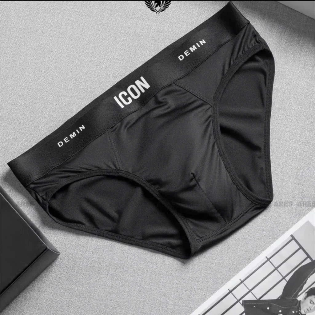 Quần Lót Nam Boxer IC04 Demin Thun Lạnh Cao Cấp Thoáng Khí, Co Giãn 4 Chiều - Combo 5 Cái, Set 5 Màu
