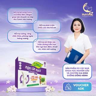 Combo 3 Canxi Mầm Lúa Mạch NutriAZ Giúp Con Phát Triển Chiều Cao, Bổ Sung Canxi