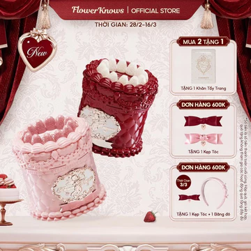 Son Kem Lì Flower Knows Strawberry Cupid Collection Son Bùn Nhung 2 màu 05-08