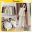 Set áo xếp ly mix chân váy dáng dài dễ thương, Set Đồ Nữ Dành Cho Mùa Hè