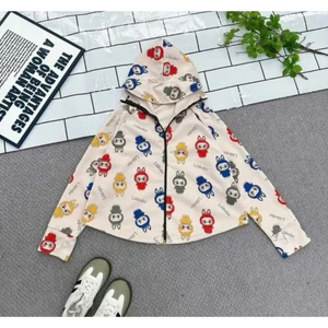 Áo chống nắng cánh dơi in hình ngộ nghĩnh dành cho bé gái