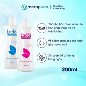 Combo 2 Dung dịch vệ sinh phụ nữ LÁ ĐÔI 200ml dạng sữa hỗ trợ giảm ngứa, mùi, viêm nhiễm phụ khoa