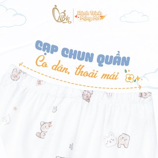 HONEY (6-24M) Bộ quần áo cài vai chất cotton co giãn tốt, thấm hút mồ hôi, thoáng mát dễ mặc dành cho bé từ 7kg4 - 14kg