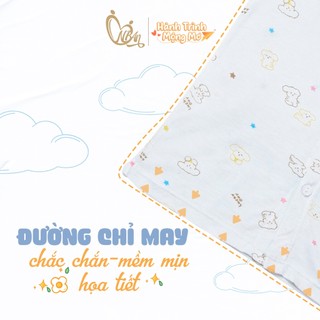 Honey (3-24M) Bộ quần áo cộc tay cài giữa vải rayon mềm mịn, thoáng mát, thấm mồ hôi dành cho bé