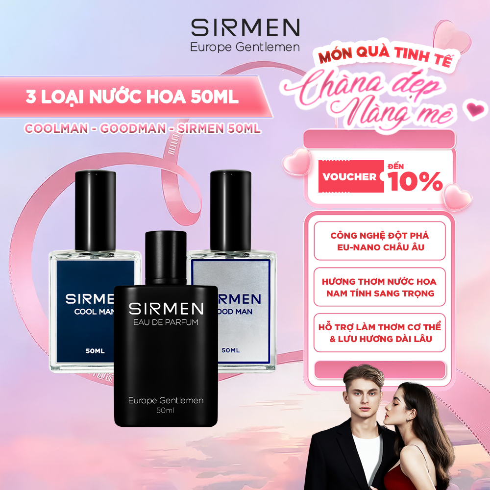 Nước Hoa Nam SIRMEN Châu Âu EDP: Sang Trọng, Lôi Cuốn & Lưu Hương Lâu