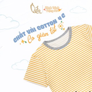NGỌC BẢO AN KIDS (1-5Y) Bộ quần áo cộc tay cotton co giãn 4 chiều, thấm hút mồ hôi tốt,thiết kế năng động cho bé tra