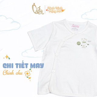 M&B (0-9M) Set 5 áo/quần sơ sinh cài bên tay dài/ tay ngắn chất liệu cotton mềm mịn, thoáng mát cho bé trai, bé gái