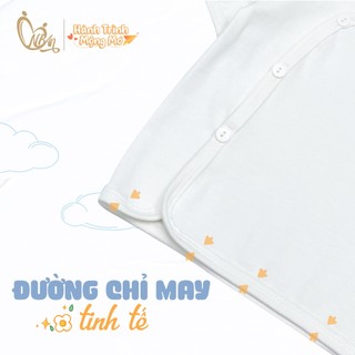 M&B (0-9M) Set 5 áo/quần sơ sinh cài bên tay dài/ tay ngắn chất liệu cotton mềm mịn, thoáng mát cho bé trai, bé gái