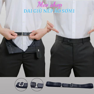 Đai giữ áo sơ mi thẳng khi sơ vin đóng thùng shirt stay - nịt thít áo sơ mi co giãn cho nam nữ Meo shop