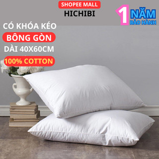 [BH 1 NĂMI] Gối nằm ngủ bằng bông gòn cực êm 40x60, gối nằm gòn tạo cảm giác ngủ êm ái thoải mái cao cấp